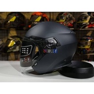 GSB G-263 Graphite Black Open Face Helmet