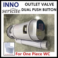 SERICITE/INNO Water Closet Spare Part - Single/Dual Push Button Outlet &amp; Inlet Valve for 1 Piece &amp; Close Couple