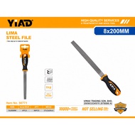 YIAD - STEEL FILE 8" - FLAT/ SEMI-CIRCLE / TRIANGLE / ROUND / SQUARE  ; WOOD FILE 8" - SEMI CIRCLE /