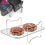 Air Fryer Rack for Double Basket Air Fryers Stainless Steel Grilling Rack Air Fryer Accessories Cooking Rack SHOPSBC1920