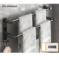 全城熱賣 - 衛生間毛巾架（奢黑雙桿40cm）