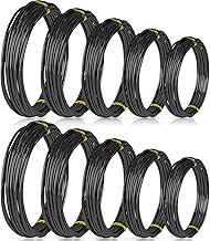 10 Rolls Bonsai Wires Anodized Aluminum Bonsai Training Wire in 5 Sizes - 1.0 mm, 1.5 mm, 2.0 mm, 2.