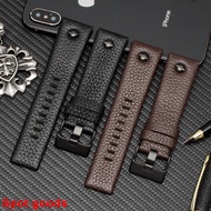 Strap Suitable for Dissay DIESEL Genuine Leather Watch Strap DZ7257 DZ4318 DZ7313 Lychee Pattern Str