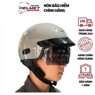 Genuine HJC IS-2V half-head helmet with hidden glass + card