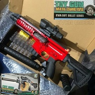 Mainan Sniper Tembak Tembakan Nerf HK416 D (pluru busa Eva Soft Bullet with 18 Cartridge Case) Kokan