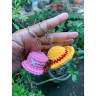 Crochet Keychain | Luffy Hat Crochet Keychain | Chopper Hat Crochet Keychain