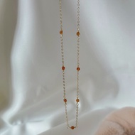 M&W | Orange Gernat 14k Gold-filled Necklace