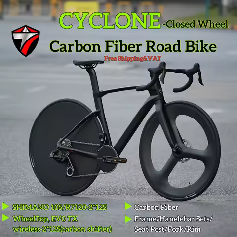 TWITTER CYCLONE Wireless Road Bike Closed Wheel Carbon EVO-24S R7120-24S Bicycle 700X28C For Adult