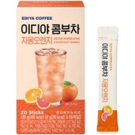 EDIYA kelp tea GRAPEFRUIT ORANGEX 1 box (6g x 20 bottles) Korean tea SNS topic Orange Grapefruit Kom