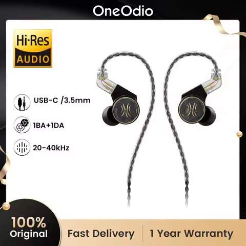 Oneodio Master 1 Dynamic In Ear Earphone HIFI DJ Monitor Earphones Earbud Sport Noise Cancelling Hea
