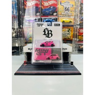 Mini GT No. 851 LB Works x Abas Works ABARTH 595 Pink LBWK Japan