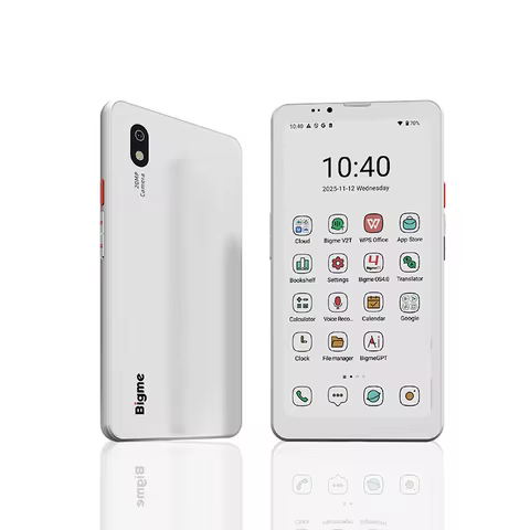 Bigme Hibreak Pro Color E-Ink ebook reader, 6.13'' electronic book with dual cam, Android 14, 8+256G