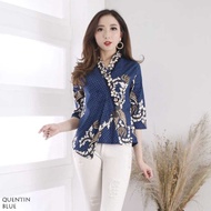 Quentin Top Jumbo - Atasan Batik Jumbo Wanita Blouse Wanita