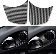 for Nissan 370Z Z34 2009-2020 Real Carbon Fiber Door Inner Handle Bowl Cup Cover Trim Decoration Car