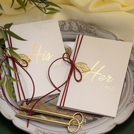Mori Series Vow Card Marriage Fresh Vow Book Half Fold Vow Card Wedding Bride Groom Vow Speaking Vow