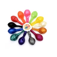 Contents: 100 Metallic latex balloons Plain rubber balloon/s per pack 12 inches