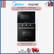 Midea MBI-65M40-SG 82L Built-In Oven + Mayer MMWG25B 25L Built-in Microwave Bundle deal (INCLUDE INSTALLATION)