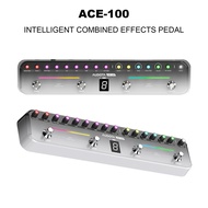 AUDOTA แป้นเหยียบเอ็ฟเฟ็ค100อัจฉริยะมาพร้อมกับประตูเสียงกั้นรบกวนบูสต์8แอมป์รุ่นดีเลย์/เสียงรีเวิร์บ