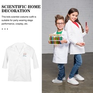 Decorative Scientist Coat Washable Scientist Clothes Lovely Kids Lab Coat Kids Accessory