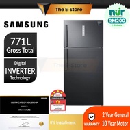 [NUR] Samsung 771L Digital Inverter Twin Door Fridge | RT62K7005BS/ME (Refrigerator Peti Ais Peti Se