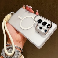 Magnetic shockproof phone case with invisible stand for Samsung Galaxy A57 A56 A37 A36 S26 S25 S24 U