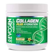 Collagen Plus Hydration Vanilla Powder, Grass Fed Type 1 & 2 Collagen, Aquamin, Vitamin C, Coconut W