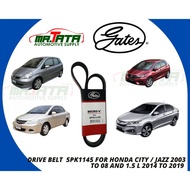 GATES Drive Belt 5PK1145 for Honda City / Jazz GM6 2014 to 2019 and Honda City / Jazz 2003 to 2008