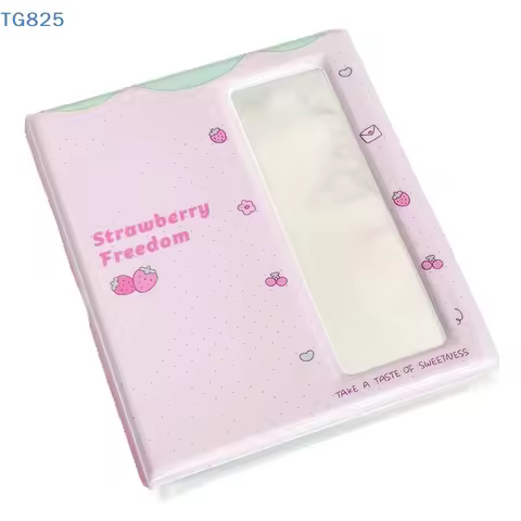 【AN】【AN】Cartoon Photo Booth Album For 40 Pcs 2x6 Inch Photo Strips Bookmark 20 Pcs 4x6 4R Photo Hold
