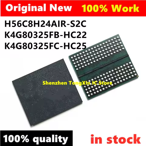 100% New K4G80325FC-HC25 K4G80325FB-HC22 H56C8H24AIR-S2C K4G41325FC-HC03 H5GQ8H24MJR-R4C K4G80325FB-