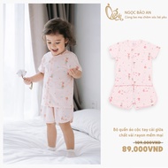 M&B (3-24M) short sleeve clothing set with good elasticity, cool rayon material for boys and girls f