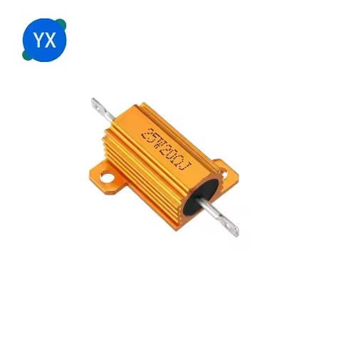 RX24 25W Aluminum Power Metal Shell Case Wirewound Resistor 0.01 ~ 30K 1 2 3 5 6 8 10 20 100 150 200