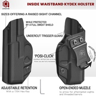Amberide IWB & OWB KYDEX Holster Fit: Taurus G3C/G2C/G2S & Millennium G2 PT111/PT140 Pistol, Inside 