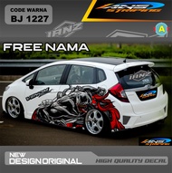 STIKER MOBIL HONDA JAZZ / DECAL STICKER TOYOTA YARIS / VARIASI STIKER DECAL MOBIL AGYA / STIKER MOBI