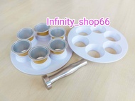 ชุดช่วยเติมกาแฟ แบบ 6 ช่อง + ตัวกดกาแฟ Tamper ชุดช่วยเติมแคปซูลเปล่า แคปซูลเนสเปรสโซ่ Nespresso capsule (1ชุด มี 3 ชิ้น) และแบบแยกขาย