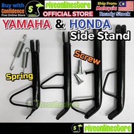 Yamaha HONDA Side Stand Standard &amp; Extra Long Motorcycle EX5 LC135 Y15ZR RXZ WAVE Sport Raider Long Iron Edge Stick