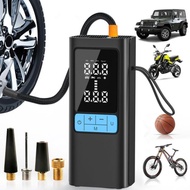 12V Portable Air Pump for Car Motorcycle Tires (Black)                    Same-day Shipping on order