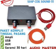 ampli mini 5volt 2 channel free aux free usb stereo glerr harga termurah