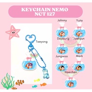 GANTUNGAN KEYCHAIN NEMO NCT 127 CUTE FISH BAG HANGER BIRTHDAY GIFT DOYOUNG PRINTILAN KPOP CONCERT by