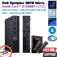 คอมพิวเตอร์มินิ Dell Optiplex 3070 Micro - Core i5-9500T MAX 3.7GHz [Gen9] | SSD M.2 NVMe | ต่อ WIFI