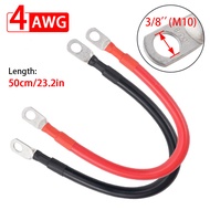 4 AWG Solar Battery Car Boat RV UPS DC Cable Wire Red Black 99.9% Pure Copper