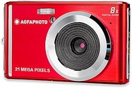 AGFA Photo Compact Digital Camera with 21 Megapixel CMOS Sensor, 8x Digital Zoom and LCD Display, Re