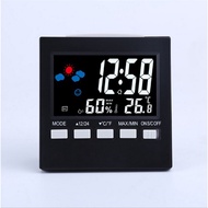 2159T Meteorological Clock LED Voice Control Backlight Household Thermohygrometer Color Screen Perpe