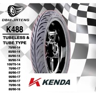 100% ORIGINAL & NEW KENDA K488 TUBE TYPE NON TUBELESS TT TIRES Ring 14 17 16 SIZE 70/90 80/80 80/90 
