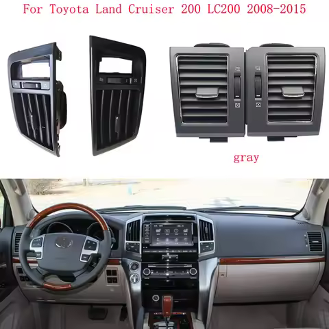 Car A/C Air Conditioner Outlet Air Fresh Grill outlets For Toyota Land Cruiser 200 LC200 2008 -2015