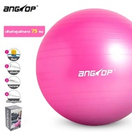 (แถมที่เติมลม) ANGTOP ลูกบอลโยคะ yoga ball 65cm วัสดุหนาป้องกันการระเบิด ลูกบอลโยคะใหญ่ บอลโยคะ ลูกบ
