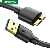 UGREEN Micro USB 3.0 Cable USB 3.0 A to Micro B Cord Nylon Braided External Hard Drive Cable for Sam