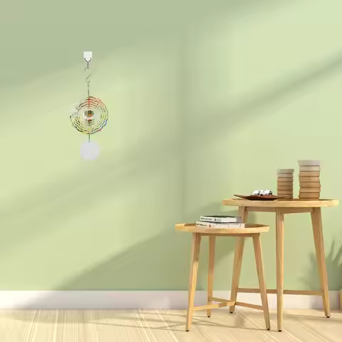 Aluminum Wind Sublimation Blank Yard Garden Hanging Decor Aluminum Wind Spinner Chimes Outdoor Craft