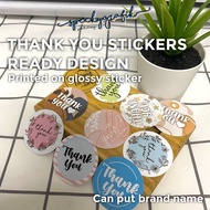 [100PCS STICKER] READY DESIGN Sticker Thank You 2cm 3cm 4cm 5cm Stiker Terima Kasih