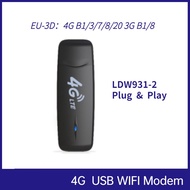 LDW931-2 4G Router 4G Modem Pocket LTE SIM Card Wifi Router 4G WIFI Dongle USB WiFi Hotspot, Europe Version LDW931-2