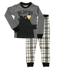 Warm Long-Sleeve PJ Sets for Girls and Boys, Cozy, Comfy, Funny Kids' Pajama Sets, Animal, Bear & Mo